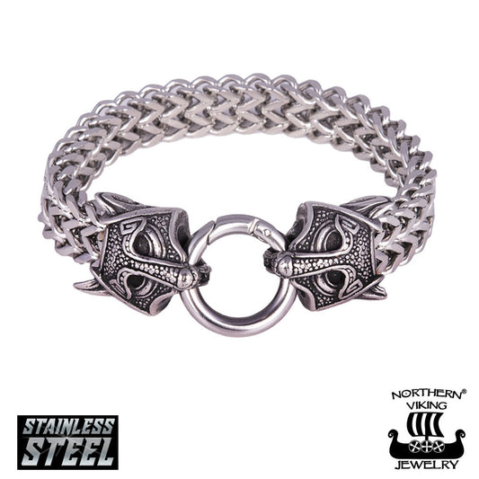 Northern Viking Jewelry®-Armband „Guardian Wolf“