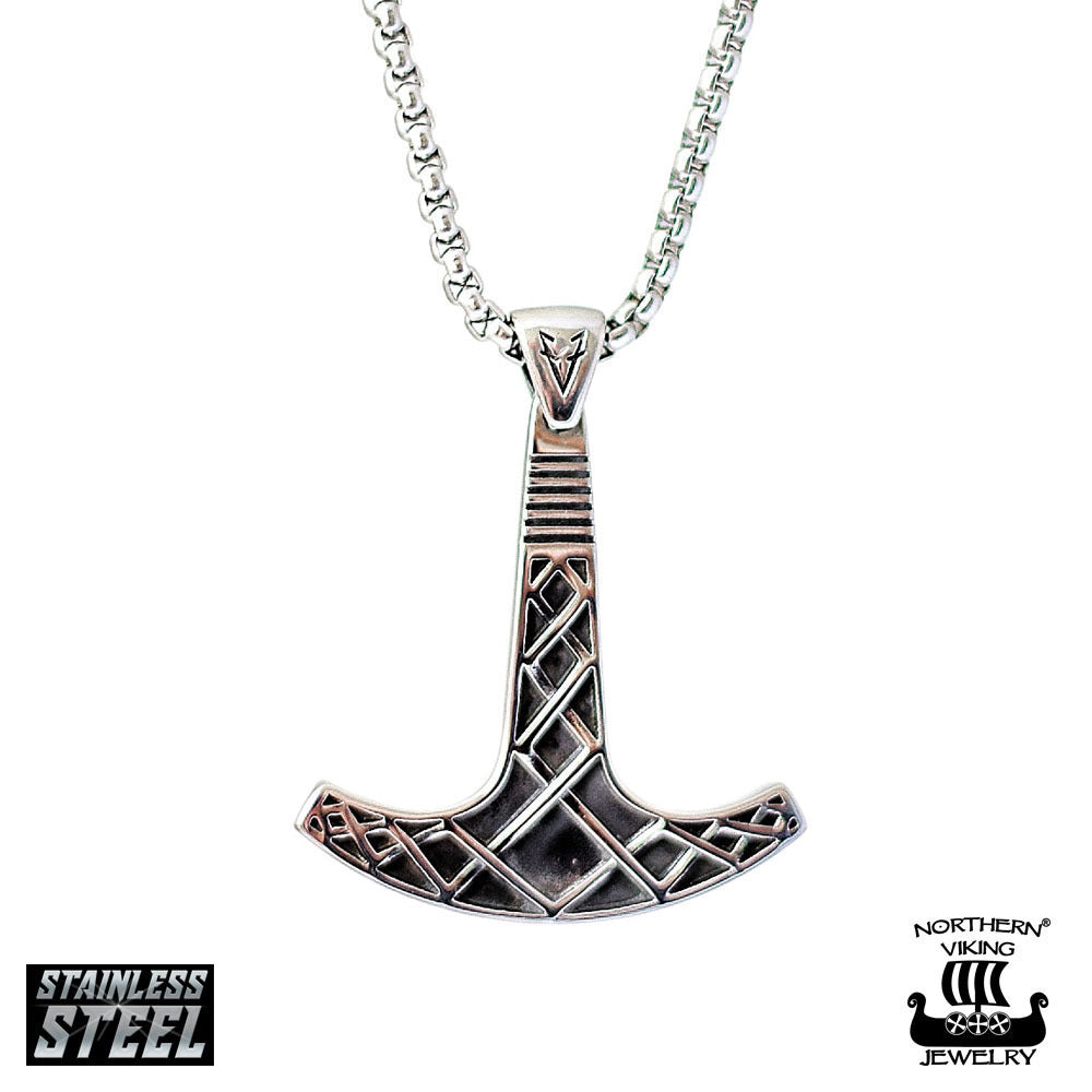 Northern Viking Jewelry®Anhänger „Ukkos Hammer von Johan Thorolf“
